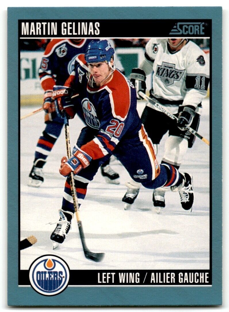 1992-93 Score Martin Gelinas Edmonton Oilers #281