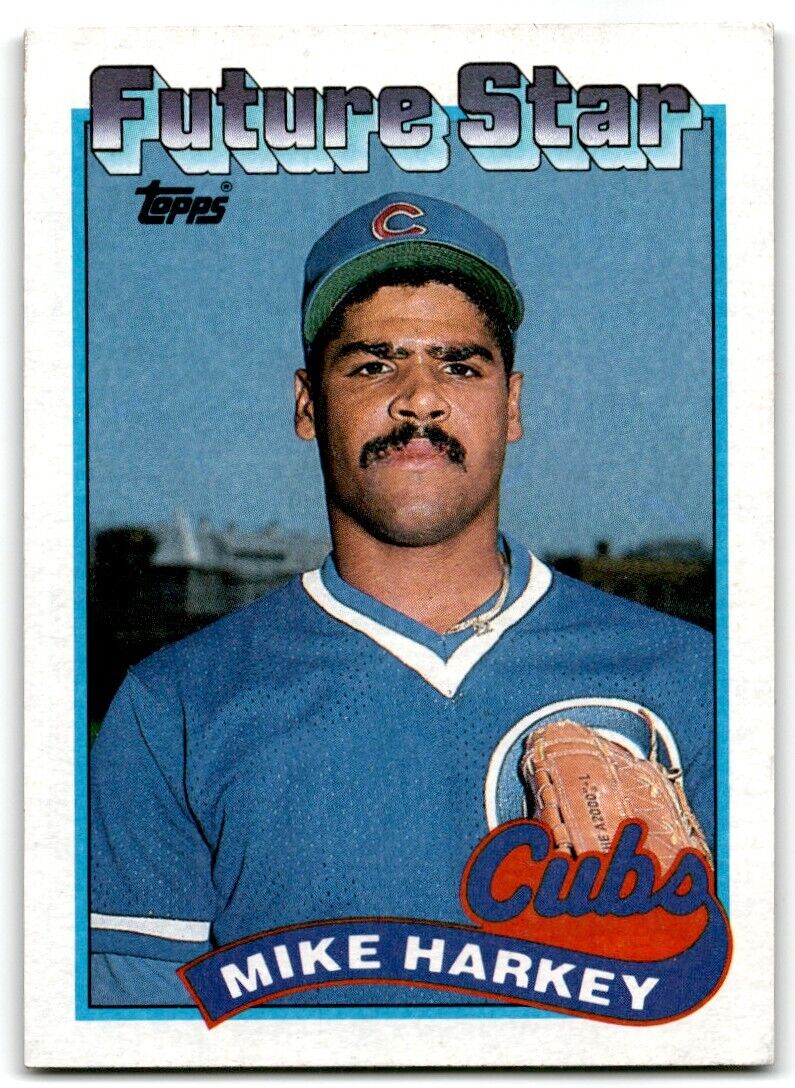 1989 Topps Mike Harkey Chicago Cubs #742