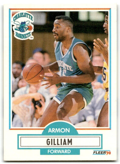 1990-91 Fleer Armon Gilliam Charlotte Hornets #19