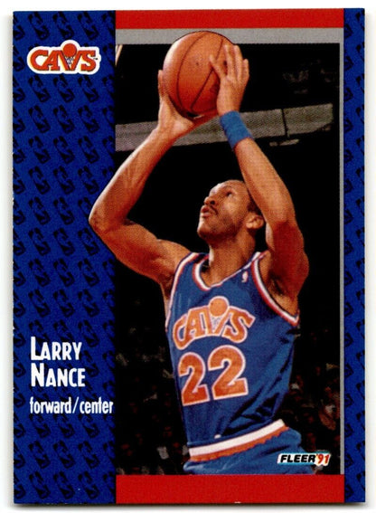 1991-92 Fleer Larry Nance Cleveland Cavaliers #37