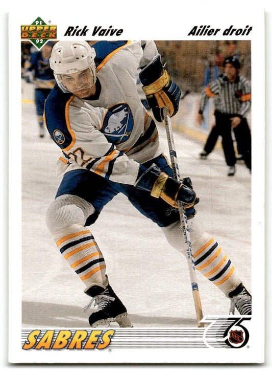 1991-92 Upper Deck Rick Vaive Buffalo Sabres #179