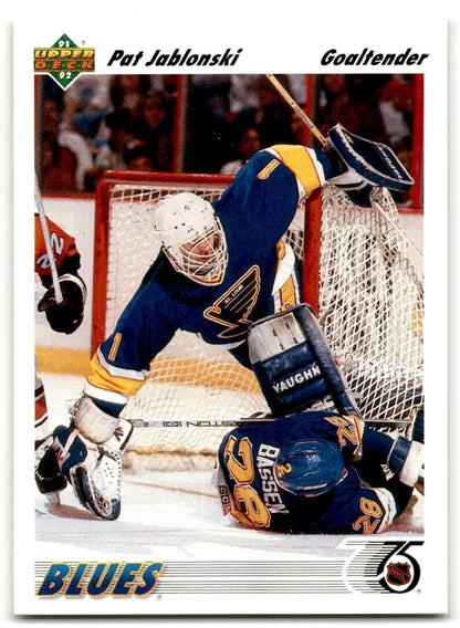 1991-92 Upper Deck Pat Jablonski Rookie St. Louis Blues #107