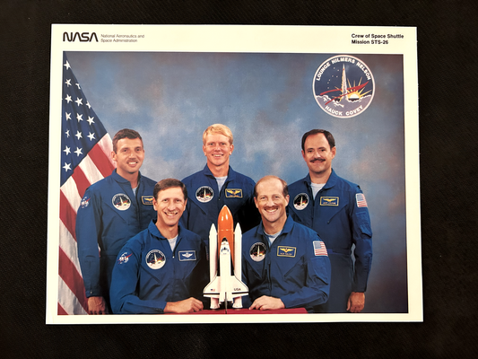 NASA Space Shuttle Mission STS-26 crew Litho 10 X 8