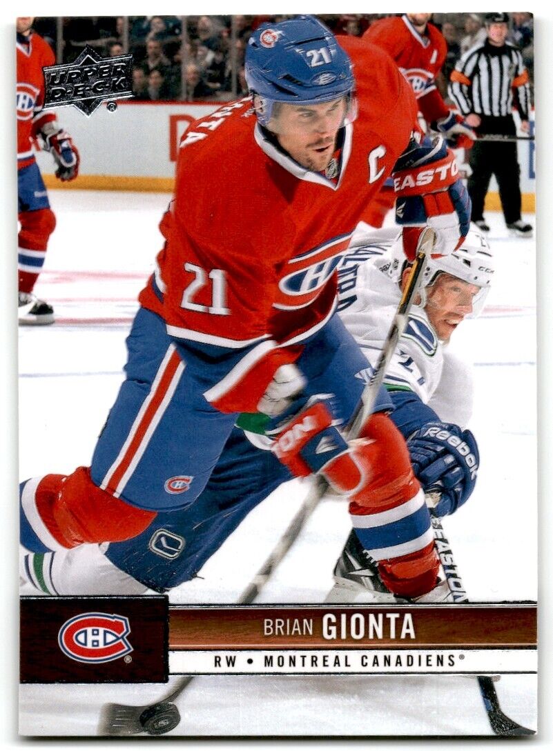 2012-13 Upper Deck Brian Gionta Montreal Canadiens #94