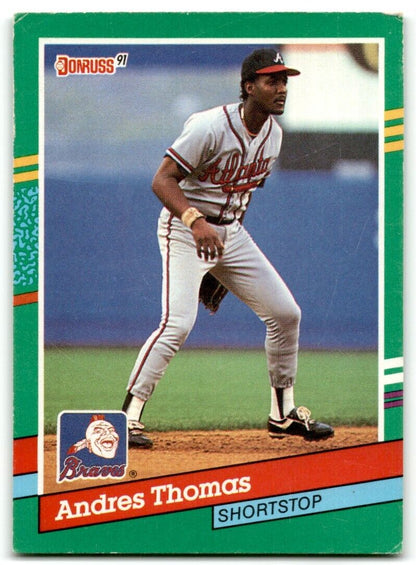 1991 Donruss Andres Thomas Atlanta Braves #491