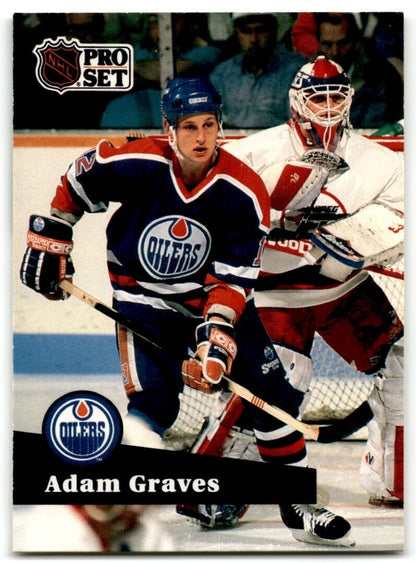 1991-92 Pro Set Adam Graves Edmonton Oilers #67