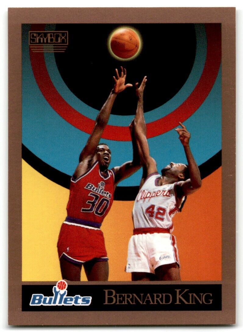 1990-91 SkyBox Bernard King Washington Bullets #291