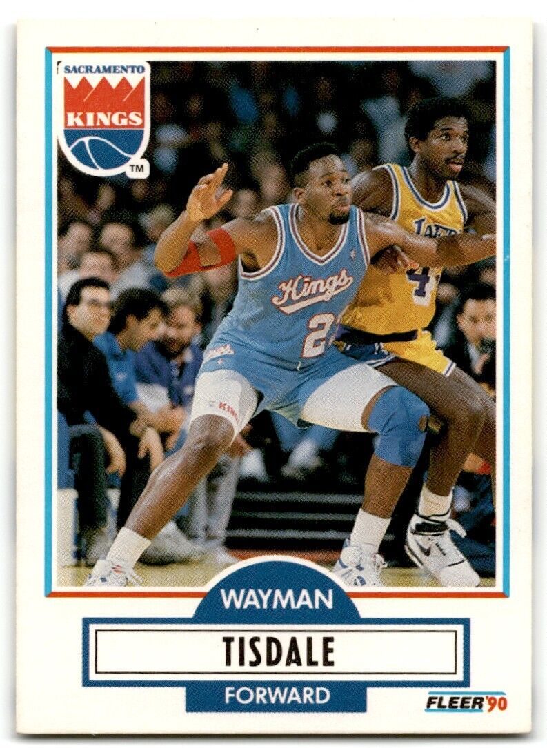 1990-91 Fleer Wayman Tisdale Sacramento Kings #167