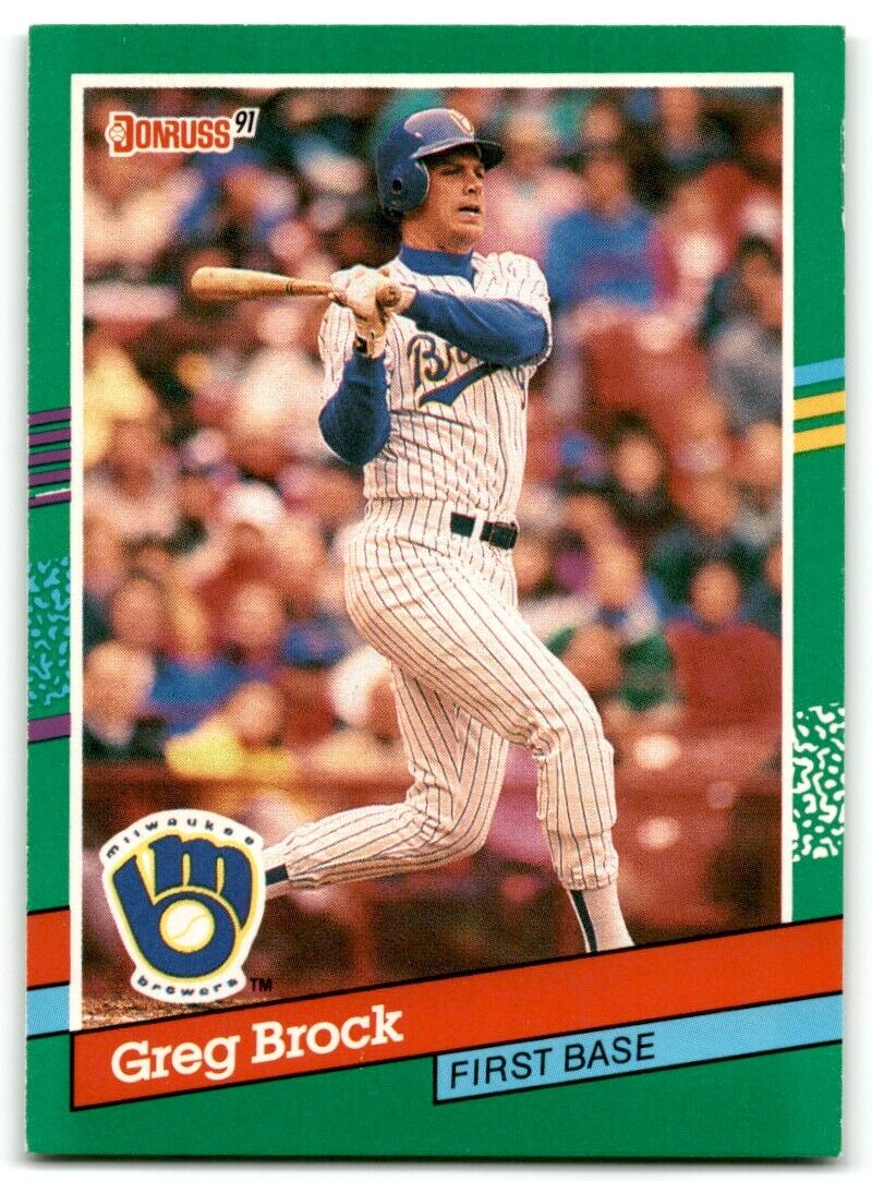 1991 Donruss Greg Brock Milwaukee Brewers #572