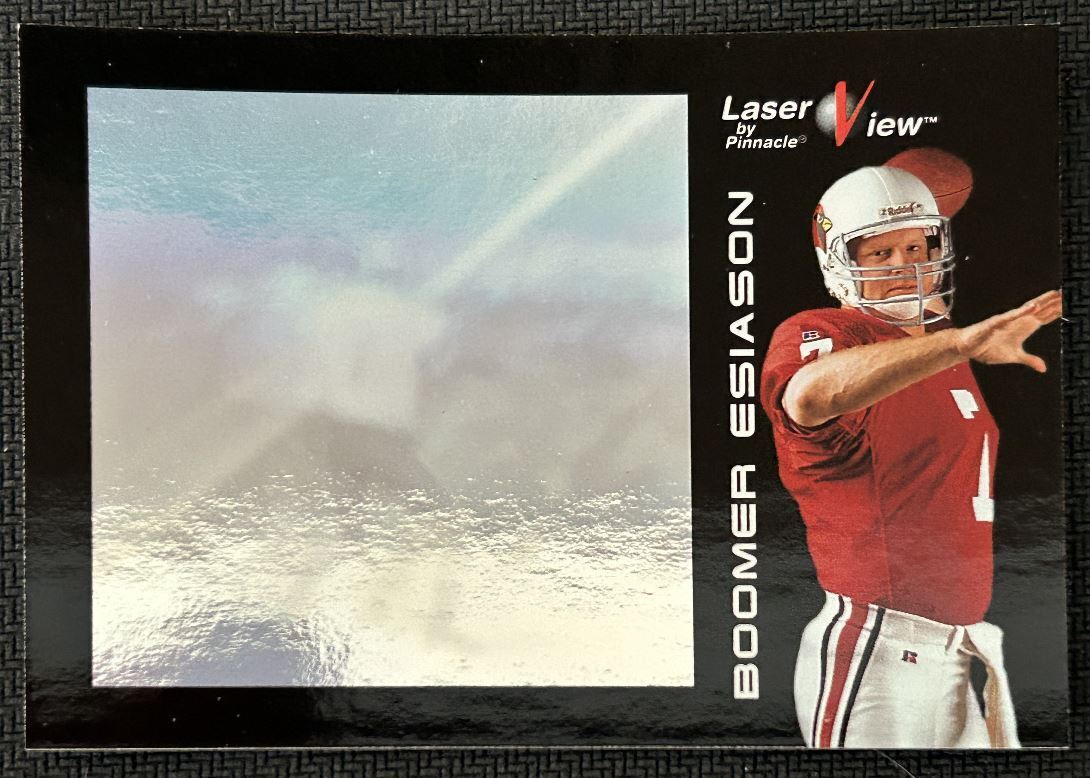 1996 Pinnacle Laser View Hologram Boomer Esiason Arizona Cardinals #19