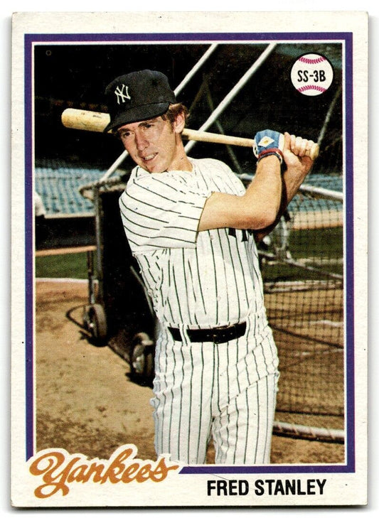 1978 Topps Fred Stanley New York Yankees #664