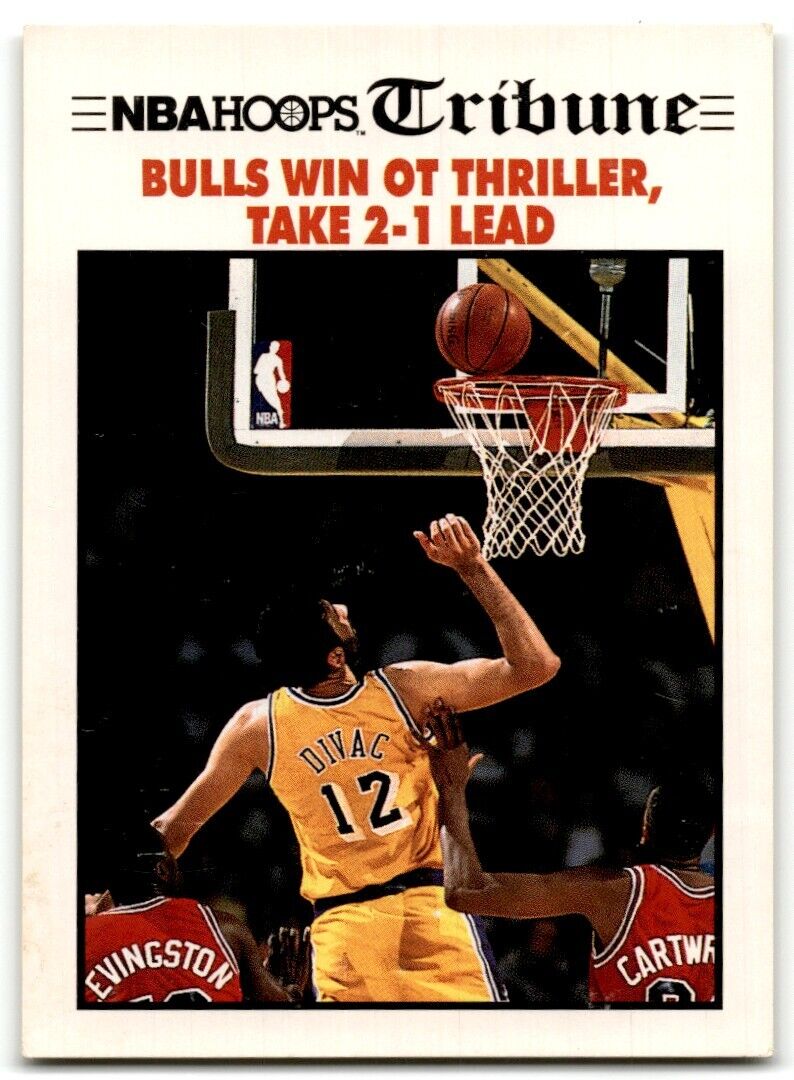 1991-92 Hoops Tribune Bulls Win Chicago Bulls/Los Angeles Lakers #540