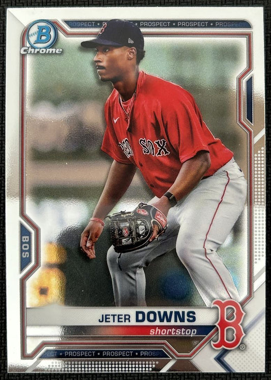 2021 Bowman Chrome Prospects Jeter Downs Boston Red Sox #BCP-107