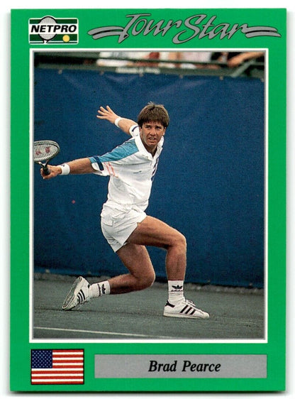 1991 Protennis player Cards Netpro Tour Star Brad Pearce #34