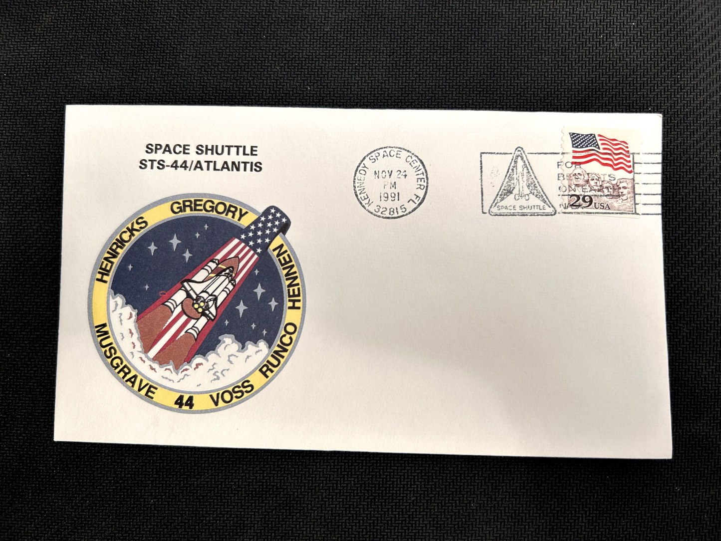 NASA Space Shuttle Atlantis STS-44 cover