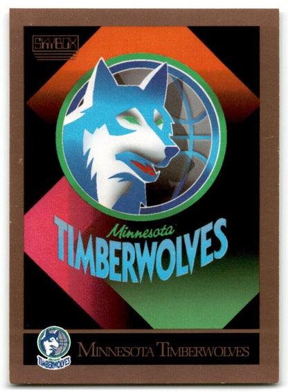 1990-91 SkyBox Minnesota Timberwolves Minnesota Timberwolves #343