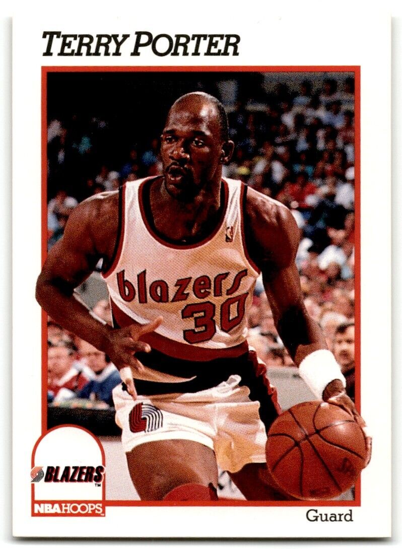 1991-92 Hoops Terry Porter Portland Trail Blazers #177