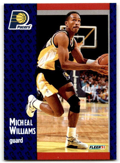 1991-92 Fleer Micheal Williams Indiana Pacers #88