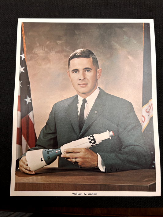 NASA Apollo astronaut litho William Anders 8X10 portrait photo