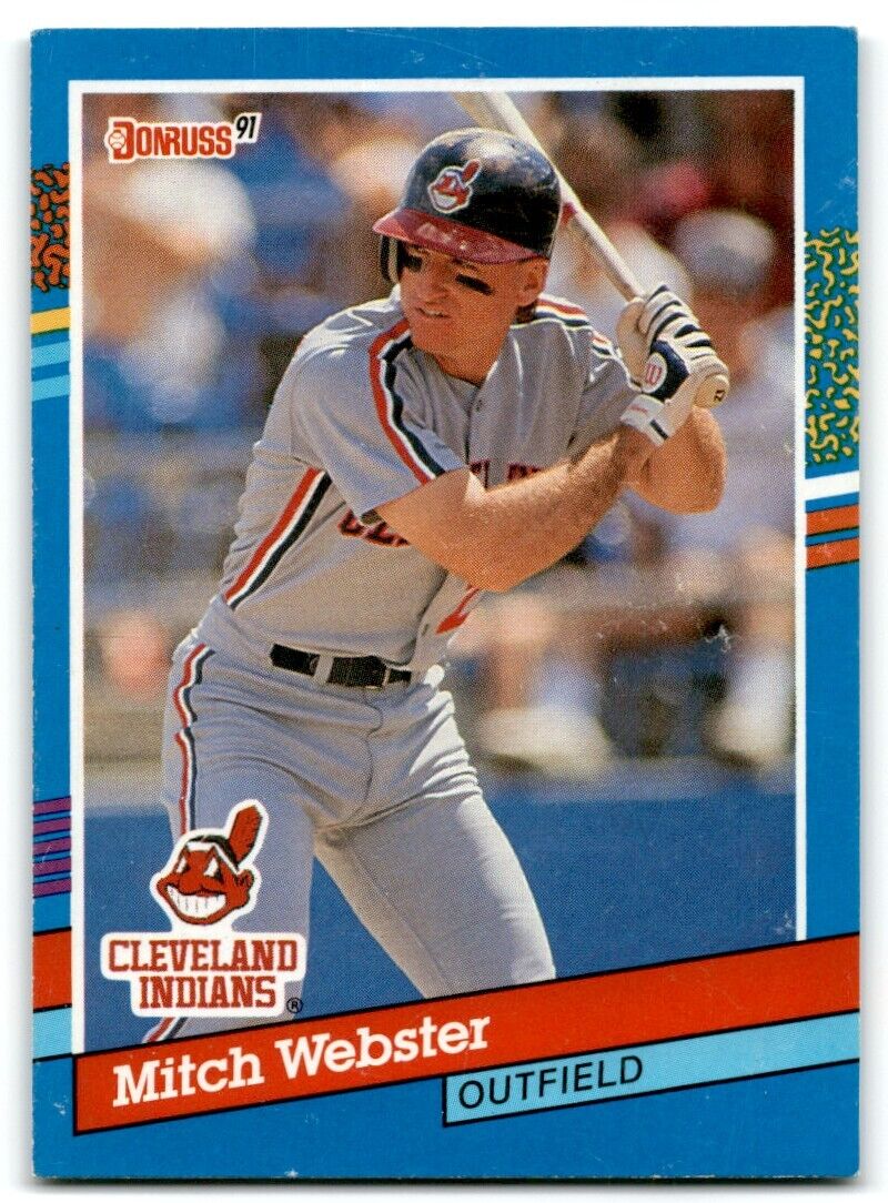 1991 Donruss Mitch Webster Cleveland Indians #283