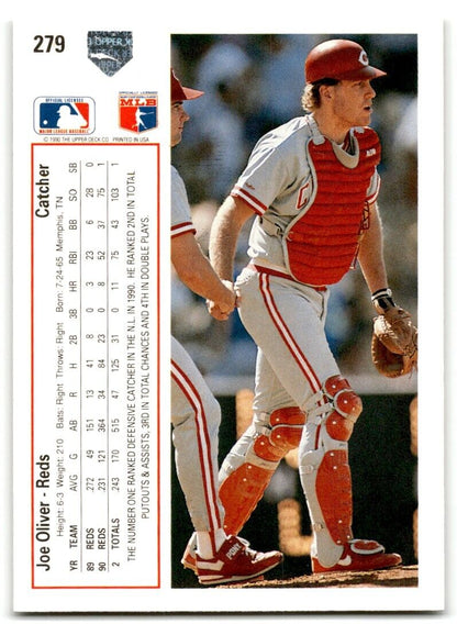 1991 Upper Deck Joe Oliver Cincinnati Reds #279