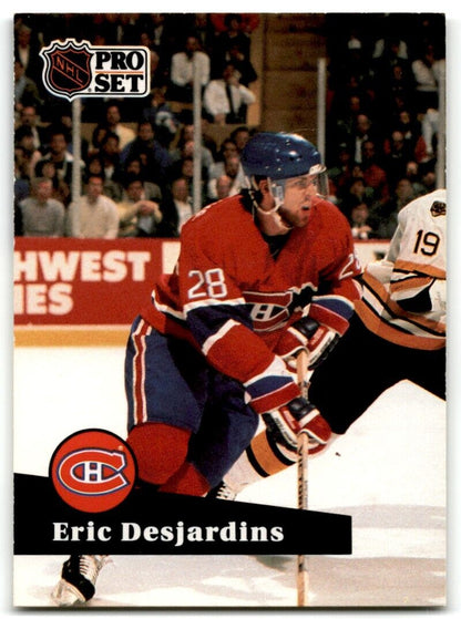 1991-92 Pro Set Eric Desjardins Montreal Canadiens #118