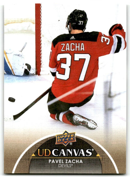 2021-22 Upper Deck UD Canvas Pavel Zacha New Jersey Devils #C50