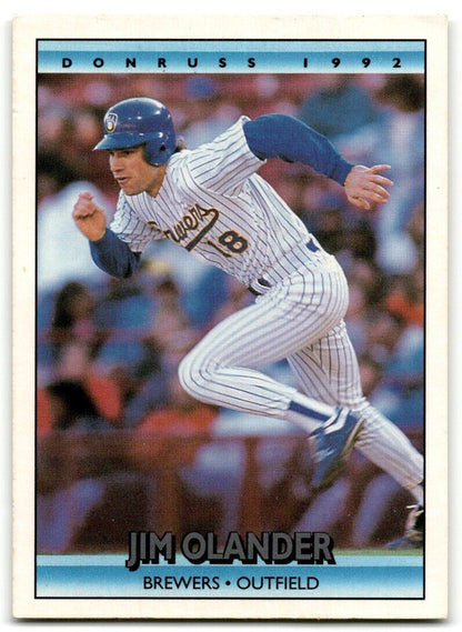 1992 Donruss Jim Olander Milwaukee Brewers #766