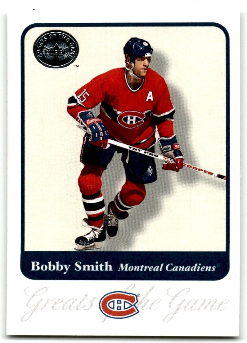 2001-02 Fleer Greats of the Game Bobby Smith Montreal Canadiens #50