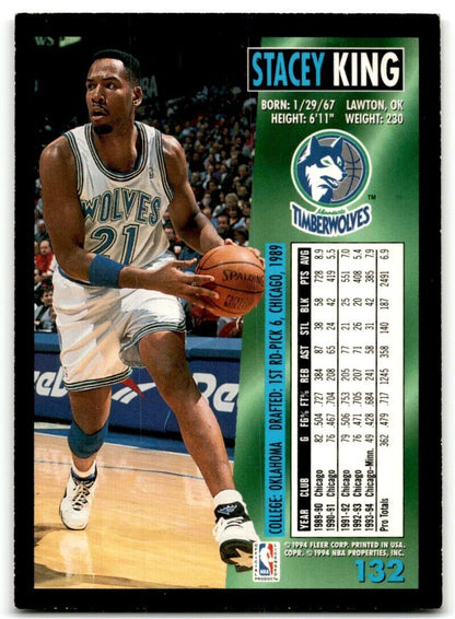 1994-95 Fleer Stacey King Minnesota Timberwolves #132