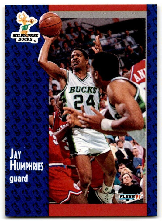 1991-92 Fleer Jay Humphries Milwaukee Bucks #116