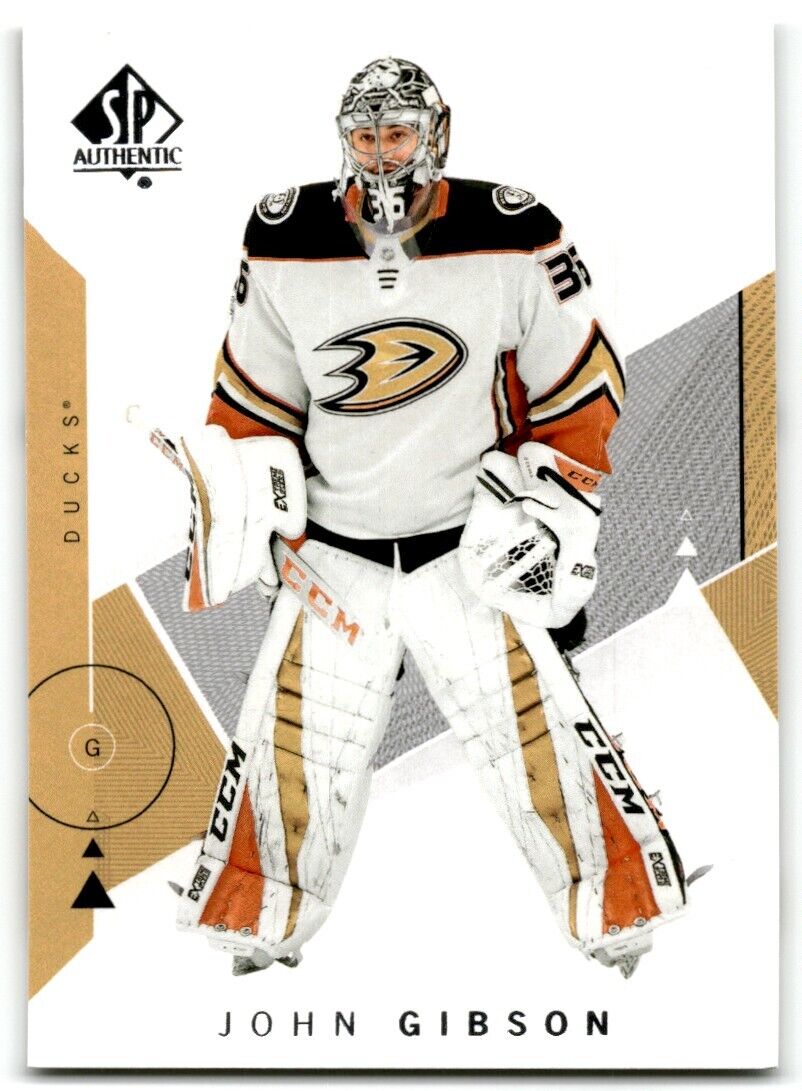 2018-19 SP Authentic John Gibson Anaheim Ducks #22