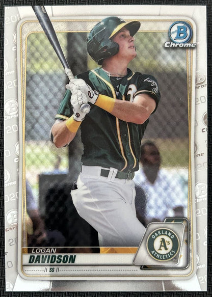 2020 Bowman Chrome Prospects Logan Davidson Oakland Athletics #BCP-88