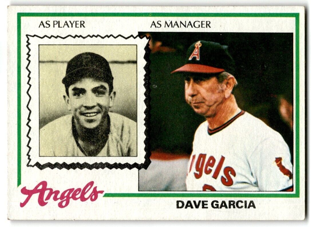 1978 Topps Dave Garcia California Angels #656