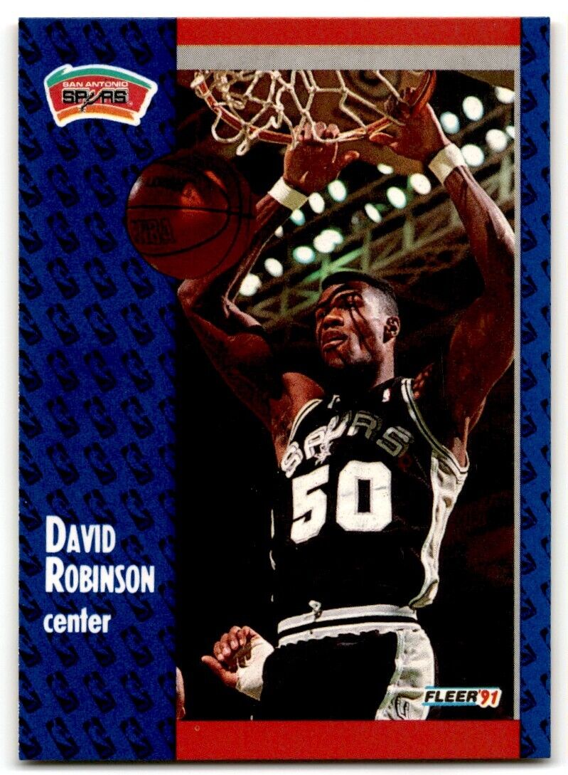 1991-92 Fleer David Robinson San Antonio Spurs #187