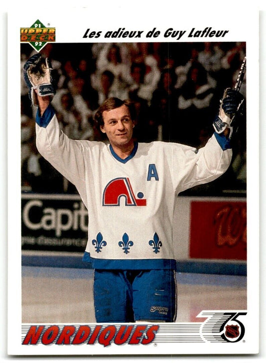 1991-92 Upper Deck French Guy Lafleur Quebec Nordiques #219