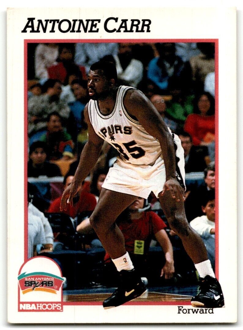 1991-92 Hoops Antoine Carr San Antonio Spurs #433