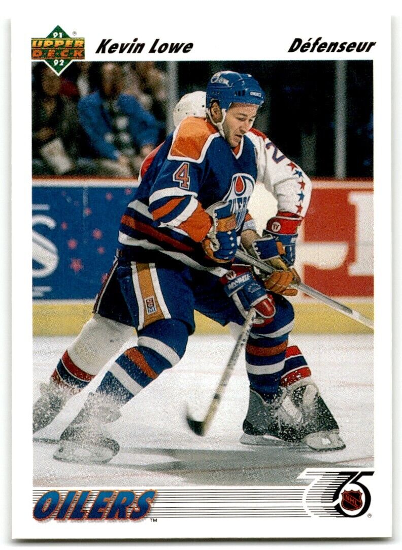 1991-92 Upper Deck French Kevin Lowe Edmonton Oilers #186