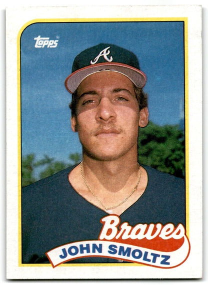 1989 Topps John Smoltz Rookie Atlanta Braves #382