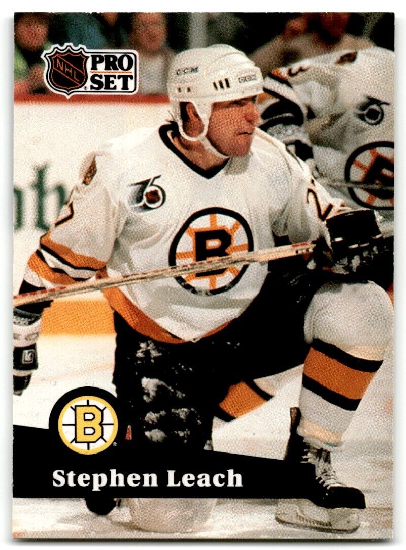 1991-92 Pro Set Steve Leach Boston Bruins #346