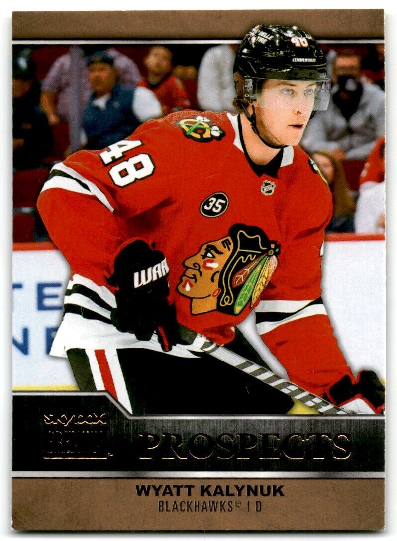 2021-22 Skybox Metal Universe Premium Prospects Wyatt Kalynuk Rookie Chicago