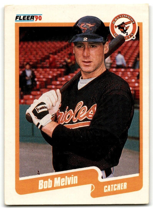 1990 Fleer Bob Melvin Baltimore Orioles #181