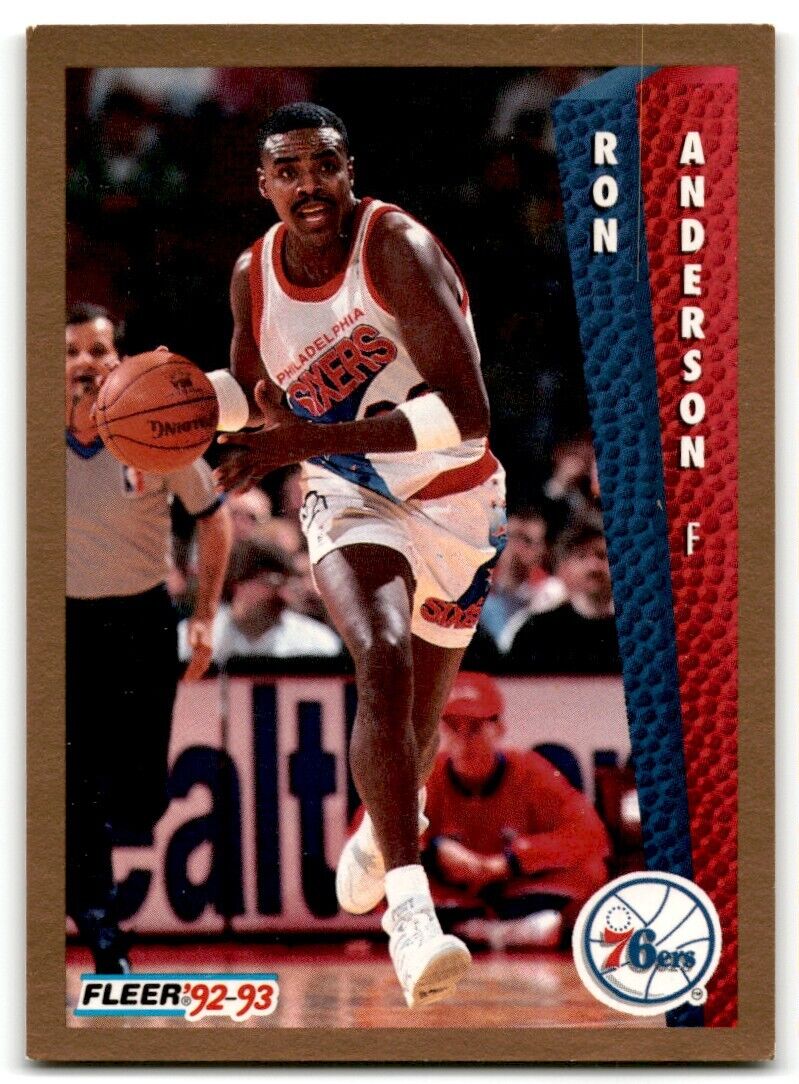 1992-93 Fleer Ron Anderson Philadelphia 76ers #166