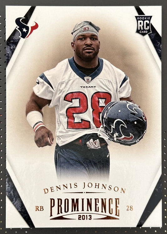 2013 Panini Prominence Dennis Johnson Rookie Houston Texans #142