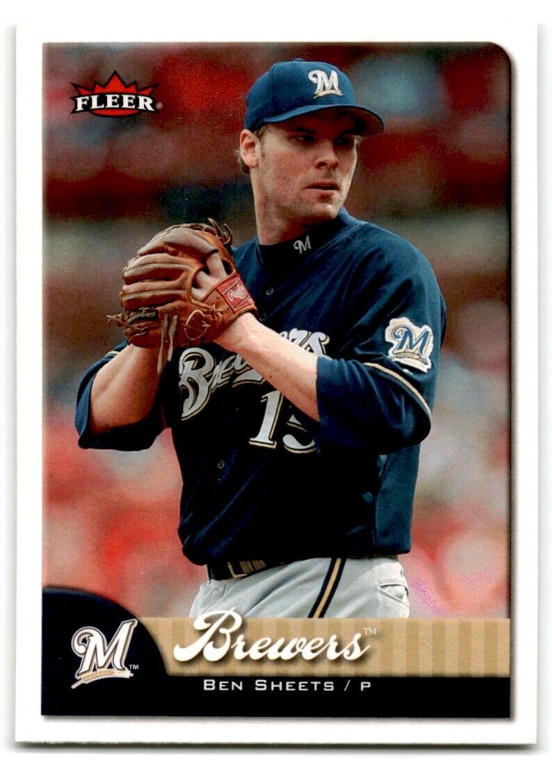 2007 Fleer Ben Sheets Milwaukee Brewers #150