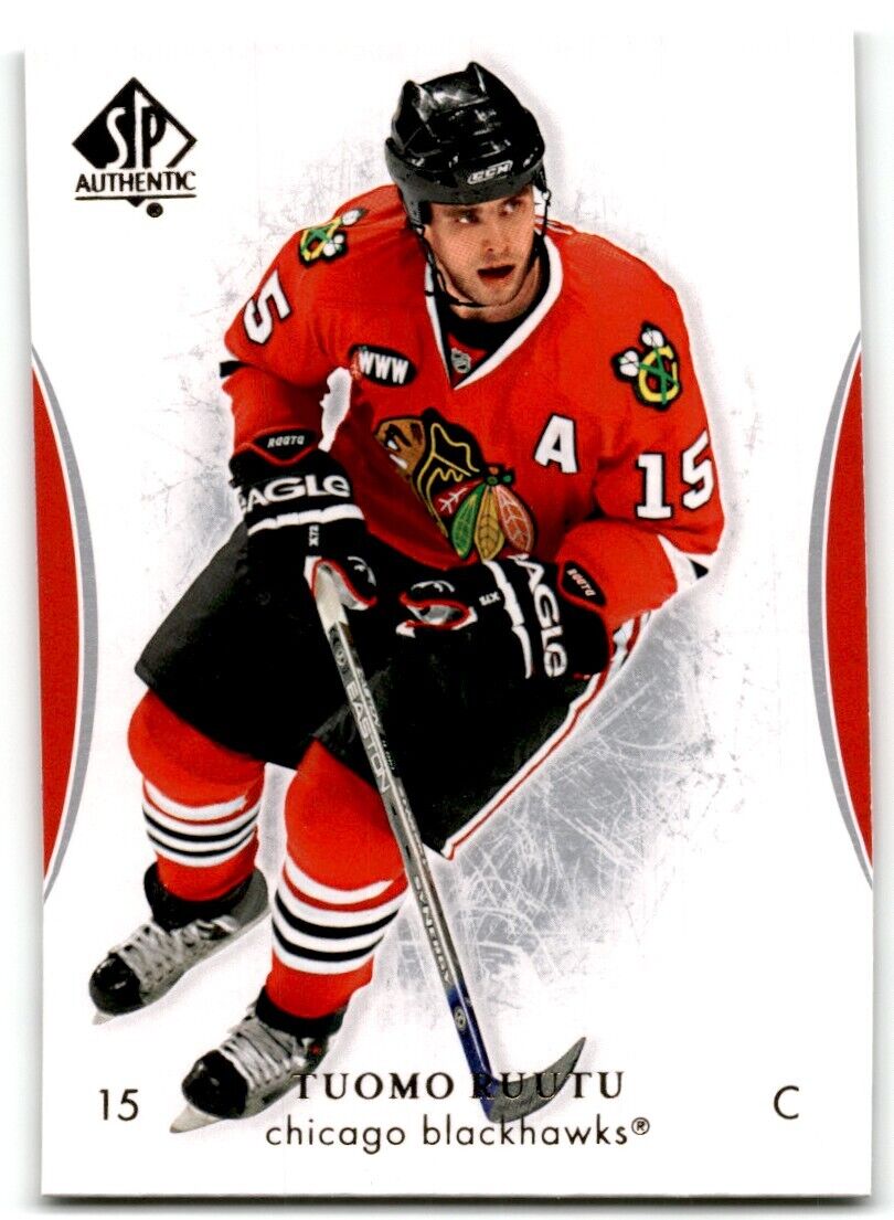 2007-08 SP Authentic Tuomo Ruutu Chicago Blackhawks #59