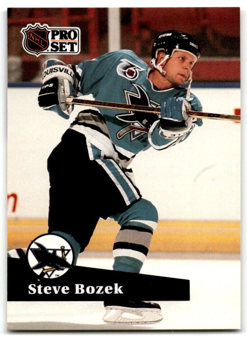 1991-92 Pro Set Steve Bozek San Jose Sharks #486