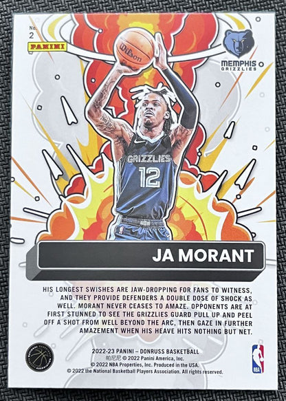 2022-23 Donruss Bomb Squad Ja Morant Memphis Grizzlies #2