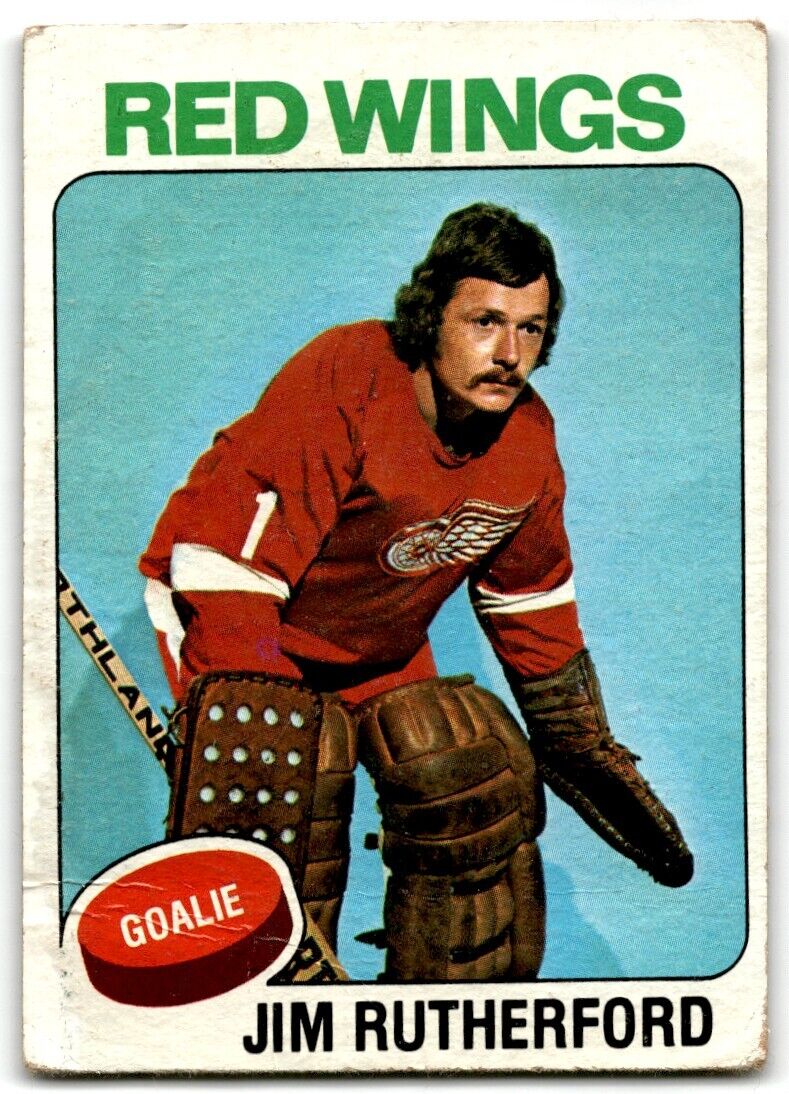 1975-76 Topps Jim Rutherford Detroit Red Wings #219