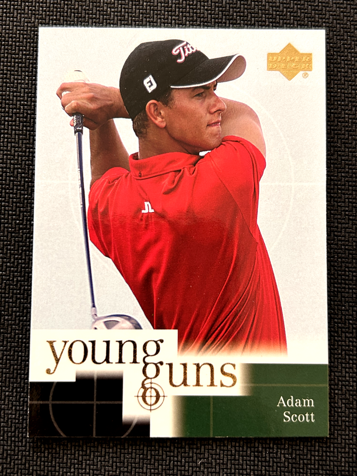 Adam Scott 2001 Upper Deck Young Guns golf rookie card #70